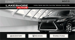 Desktop Screenshot of lakeshoreautos.com